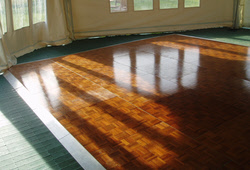 Parquee dance floor